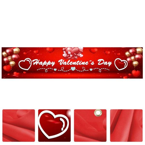 

party decoration valentine's day banner festival decorative unique scene props