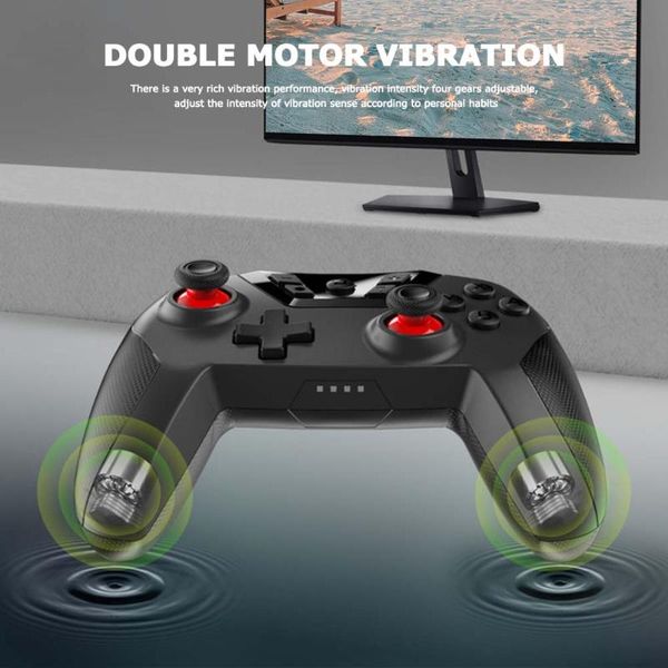 

game controllers & joysticks dual wireless gamepad vibration motors for ns switch n-switch pro adjustable turbo bluetooth- compatible tool