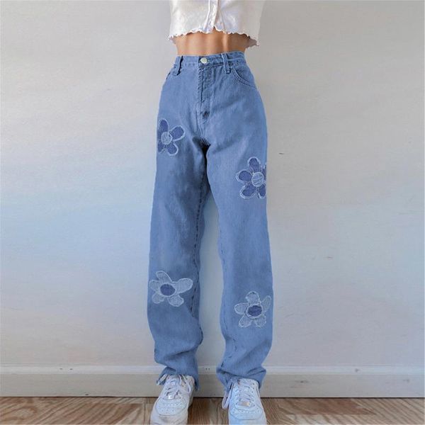 

women's jeans womens vintage high waist flared bell bottom trendy dark blue denim pants waisted slim fit stretch