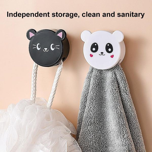 

hooks & rails cartoon hook no-drilling installation storage clip kitchen bathroom wall rag towel food seal multifunctional supplies