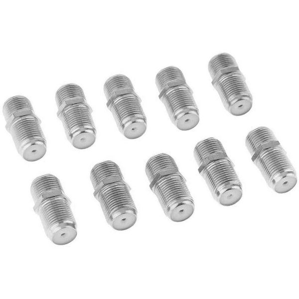 

other lighting accessories 10 pieces f-type coaxial female to adapters satellite coax connectors