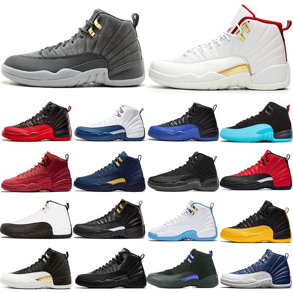

designer 12s 12 basketball shoes jumpman men black purple fiba dark grey the master outdoors trainers sports sneakers size 40-46