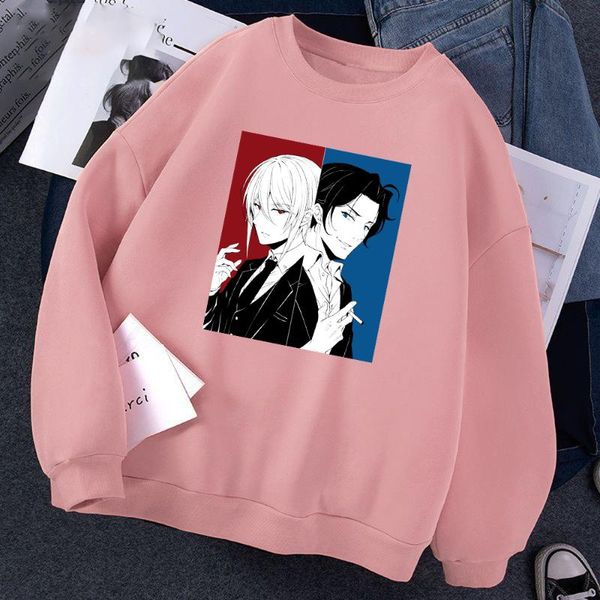 

men's hoodies & sweatshirts moriarty the patriot anime men autumn japanese manga mens hoodie warm comfortable harajuku cartoon male swe, Black