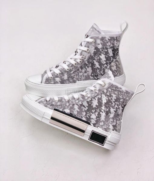 

with box 2021 b 23 high low cut oblique bee shoes mens womens technology canvas men fashion pairs technical leather outdoor platform, Black