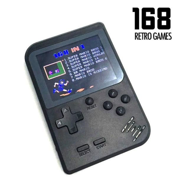 

8bit mini pocket handheld player built-in 168 gift for child nostalgic portable players game