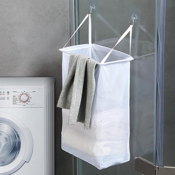 

hangers & racks wall hanging laundry basket portable foldable clothing storage bag toy underwear socks