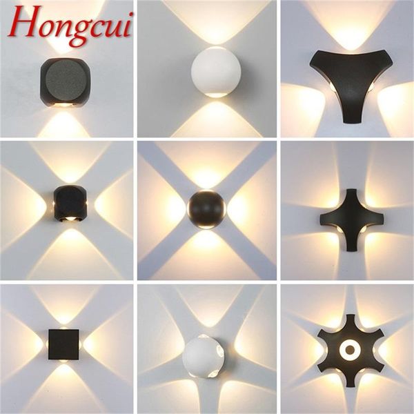 

hongcui outdoor wall lamp fixture led waterproof sconces creative decorative for patio stair aisle garden villa lamps