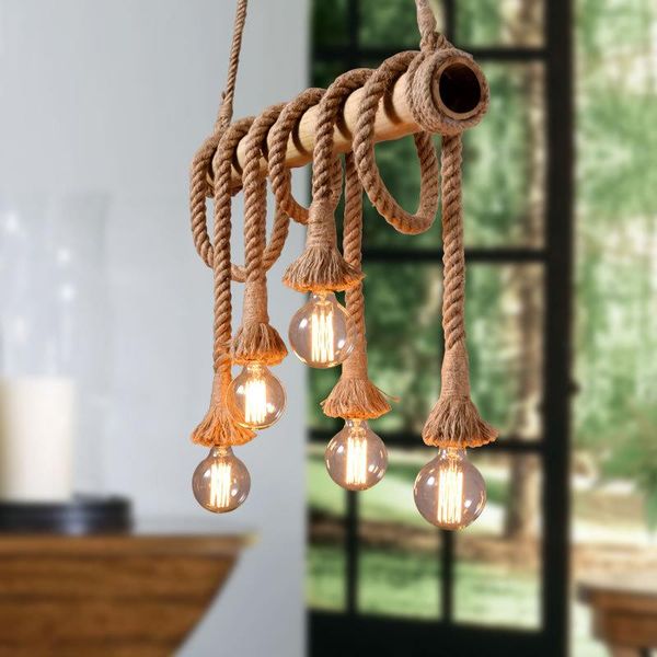 

pendant lamps rope lights vintage retro loft industrial hanging lamp for living room kitchen home light fixtures decor luminaire