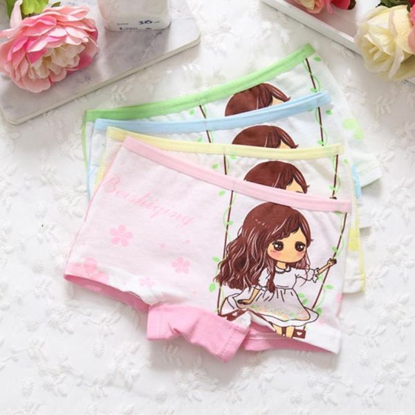 

panties 4 pcs/lot cotton girls briefs baby underwear kids shorts for children's clothes 2-9 y, Camo