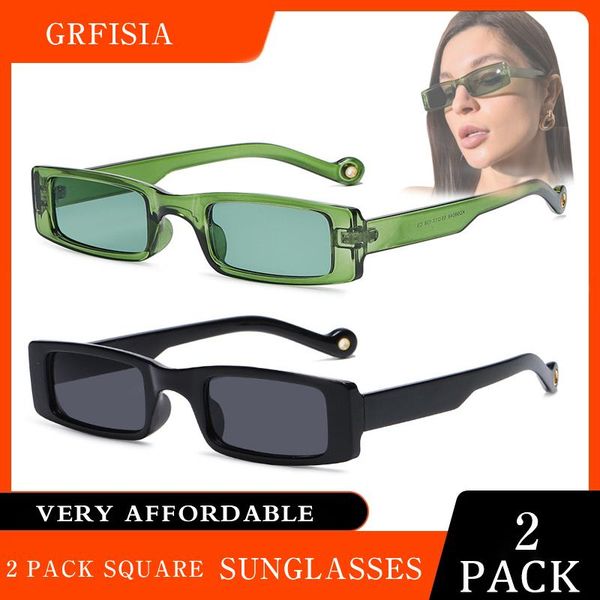 

sunglasses fashion rectangle women vintage brand designer small square sun glasses for shades female eyewear anti-glare, White;black