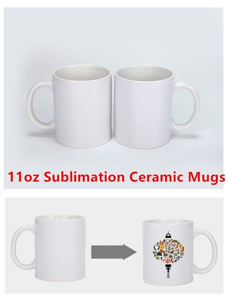 

blank white sublimation mugs 11oz blank ceramic mugs ceramic coffee mugs sublimation blanks classic cup for coffee milk cocoa tea latte and