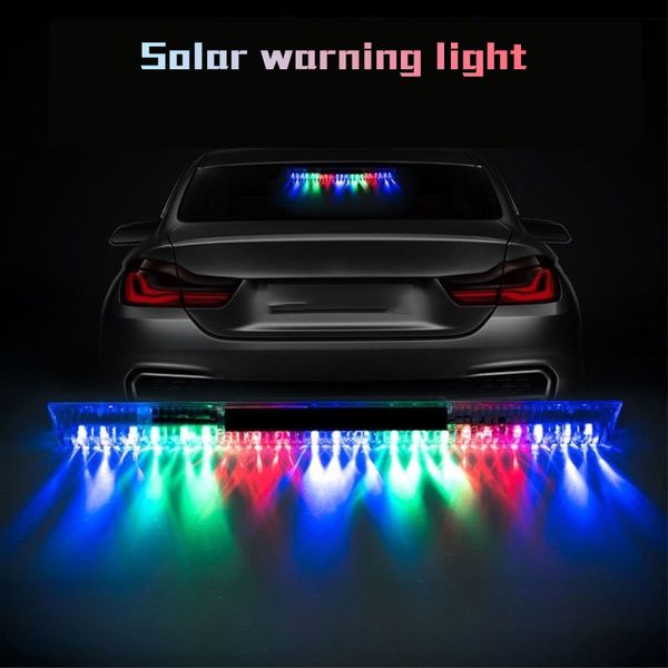 LED Car Solar Warning Light Multifunzione Decorazione anticollisioni Night Driving Safety Auto Accessor