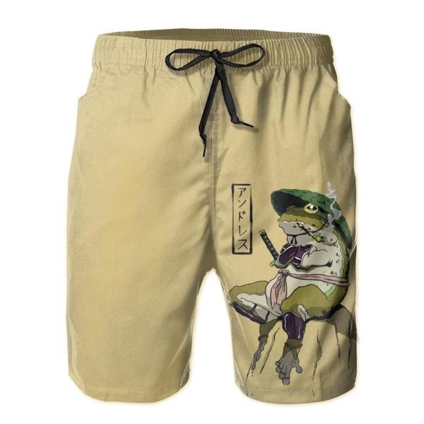 

men's shorts men sweatpants frog warrior surfing beach board swim trunks sport quick dry mesh casual sarcastic pretty for boy, White;black