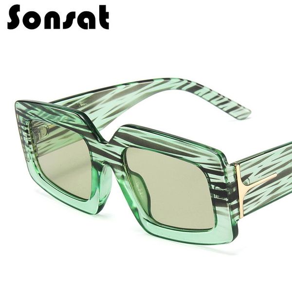

sunglasses 2021 personality stripe polygon fashion men and women retro vintage eyeglasses shades uv400 square frame, White;black