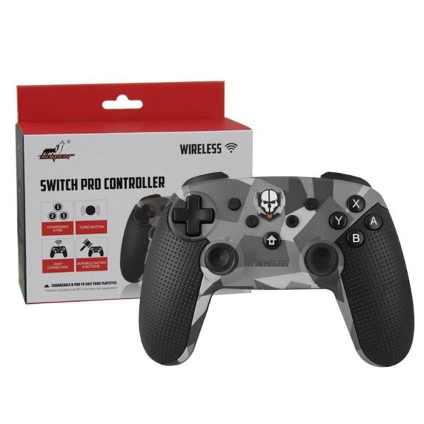 

game controllers & joysticks 2021 stylish design wireless bluetooth gamepad controller with screens vibration six axis for switch a