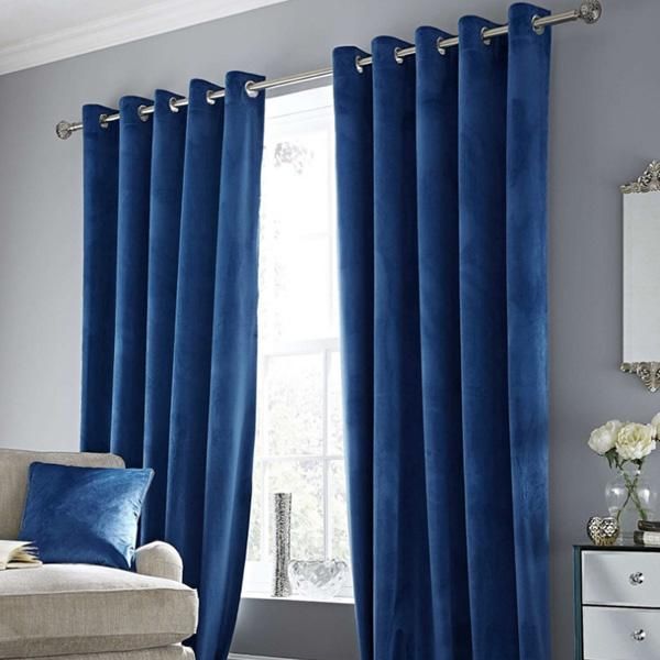 

modern blackout curtains for living room and bedroom curtains, glass blinds, finished solid color velvet curtain & drapes