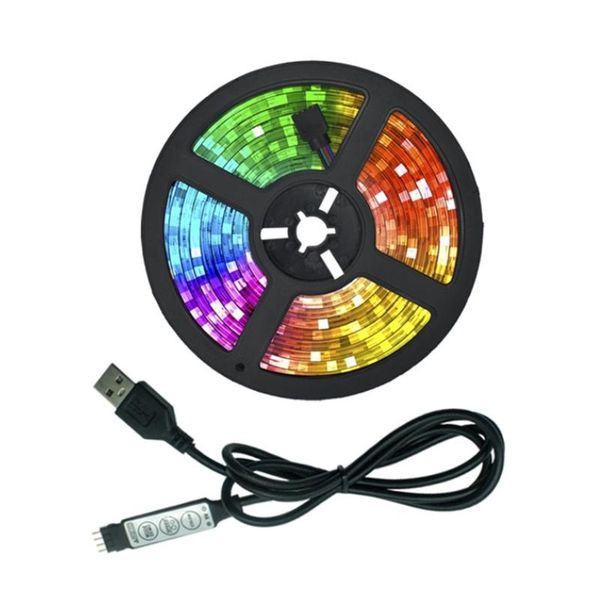 

led strip tv 1m 3m 5m usb home living rgb pc bedroom decoration lights for room strips