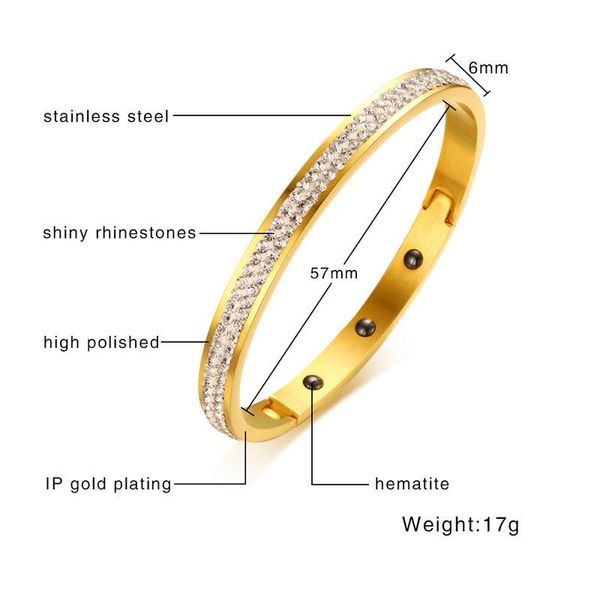

link, chain fxm charm 1 fashion jewelry for birthday gift rose many heart metal color titanium steel men's full stone gold bracelet, Black