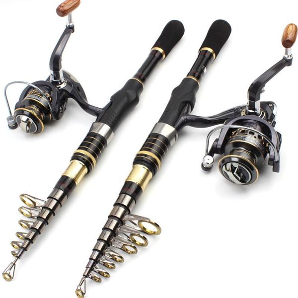 

boat fishing rods rod and reel combos, carbon fiber portable trout rod, spinning set, sea bass bait 2.1m-3.0m