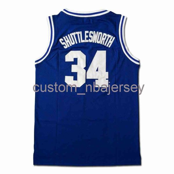 Jesus Shuttlesworth #34 Lincoln He Got Game Movie Basketball-Trikot, genäht, S-XXL