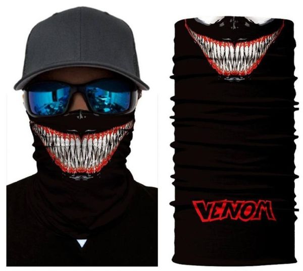 

spider venom man digital printing sports magic headscarf riding sunscreen bib