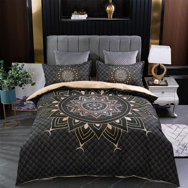 

bedding sets bohemian set bedroom decoration duvet cover large king size black autumn and winter bed pillowcase 2/3 pieces