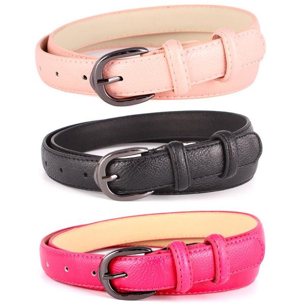 

belts women's belt clothing pu leather black various color buckles, Black;brown