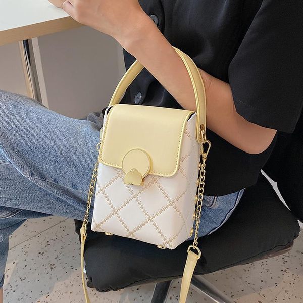 

shoulder bags niche design bag 2021 fashion female wild chain square messenger mobile phone width: 12cm