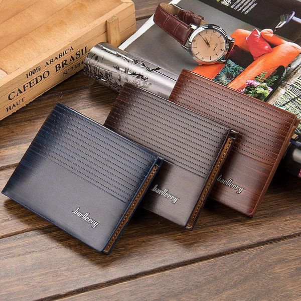 

wallets men wallet leather vintage purses money bag holders dollar bill wholesale price, Red;black