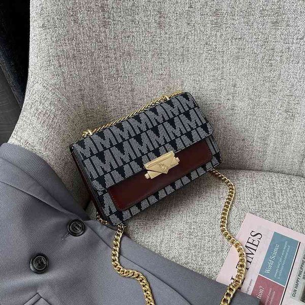 

handbag 2021 bag women's texture trendy korean ins small square fashion versatile messenger single shoulder, Black;red