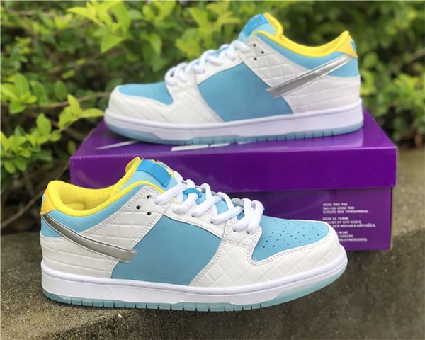 

2021 release sb dk low pro qs x ftc skateboarding shoes "lagoon pulse" mens trainers sports sneakers with box