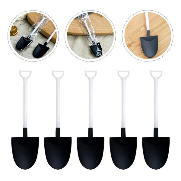 

spoons 100pcs household spade disposable creative dessert scoops