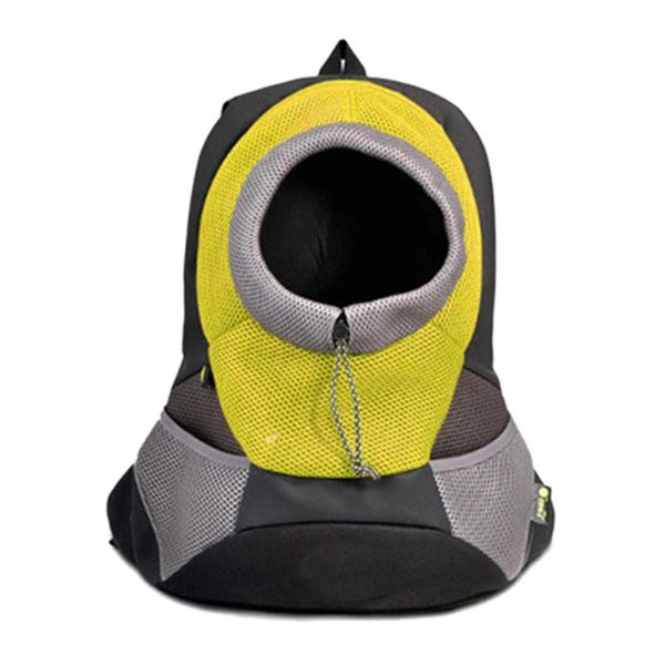 

pet dog cat carrier bag breathable mesh open front travel backpack