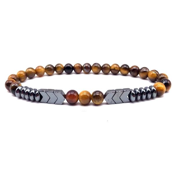 

bracelet lava stone tiger eye men's simple lovers and women's fashion, Golden;silver