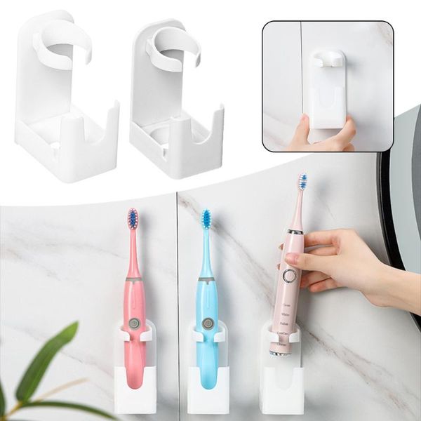 

toothbrush holders 1pcs electric holder traceless stand rack wall-mounted bathroom organizer storage accessories tools