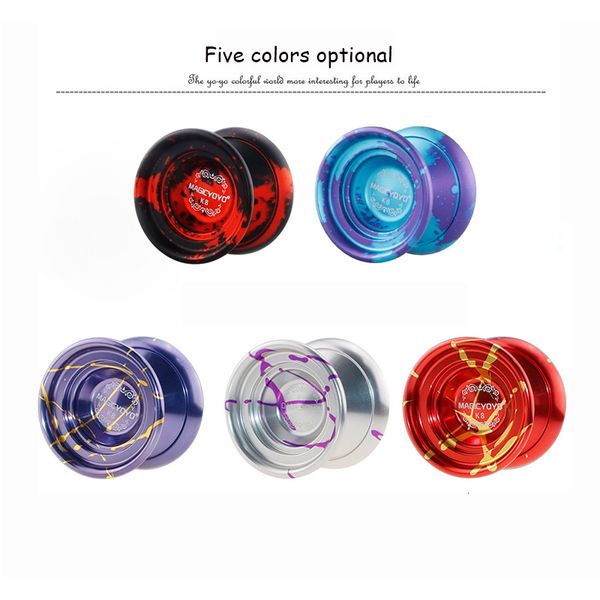 

yoyo magic 59.51mm large diameter leopard head alloy professional competition fancy yo-yo children classic toysq1221