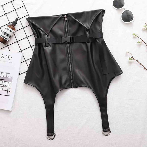 

bbwm black pu leather skirt with belt asymmetry women mini high waist party bodycon pencil skirts ladies 210520