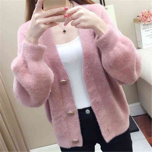 

woman sweaters knitted cardigan coat sweater womens short loose women femme chandails pull hiver, White;black