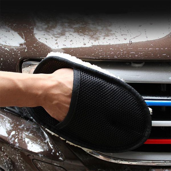 

car sponge high-quality microfiber wool soft automotive washing cleaning glove 18*23cm brush motorcycle care