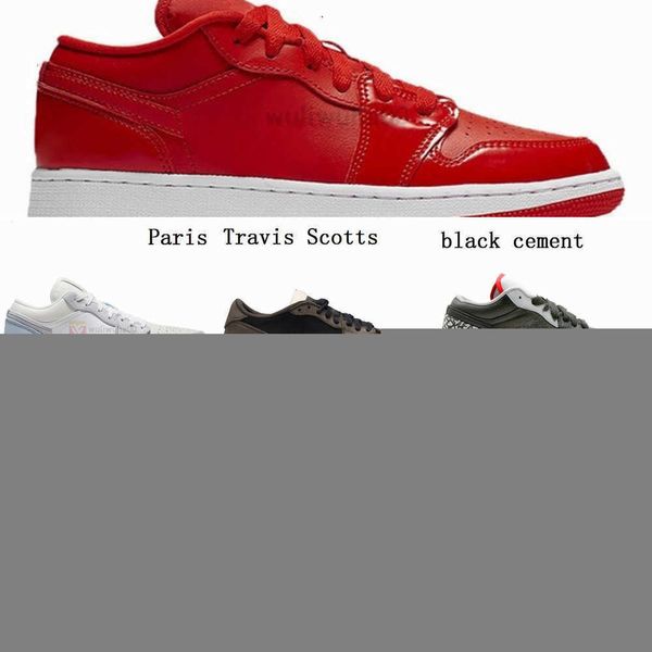 

box socks jumpman trainers 1s low paris black toe cement unc chicago travis scotts 1 mens basketball shoes women sports sneakers 4fskf