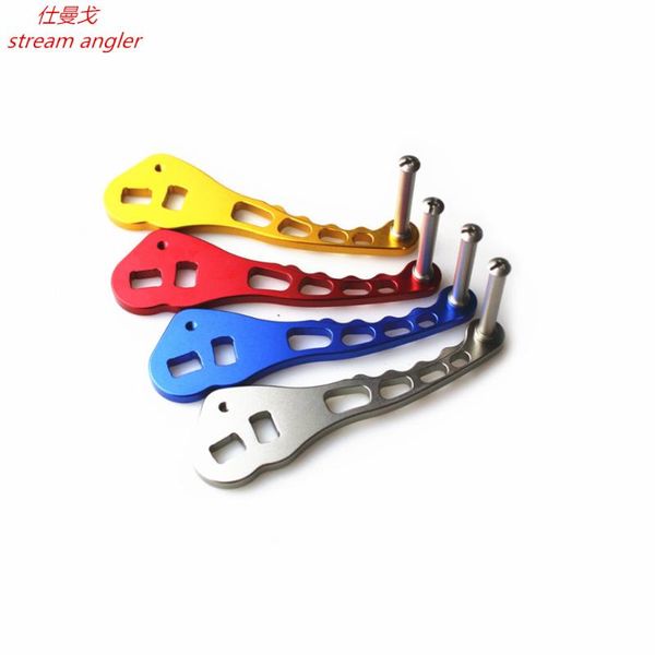 

diy reel handle rocker with shaft for a/d/s aviation aluminum alloy cnc 4 colors baitcasting reels