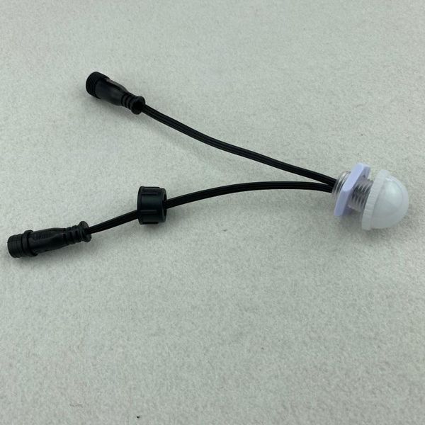 input;30mm diameter,frosted cover,rgb addressable full color;3leds/0.72w,ip68 with waterproof pigtails led modules