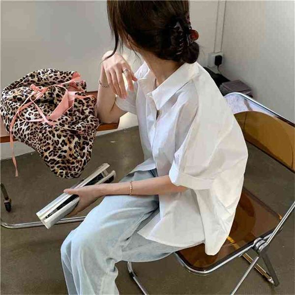 

white blue spring cotton shirt casual girls blouse women long sleeve linen cotton plus size blouses femme 210423