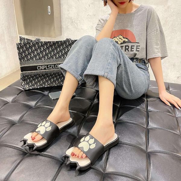 

sandles women summer woman flip flops male slippers home designer sandals for men shoe jogging non slip crocsy, Black