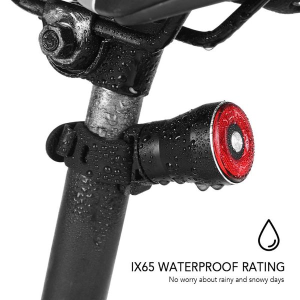 

bike lights rechargeable rear lamp bicycle light intelligent sensor auto-off smart taillight accessories for