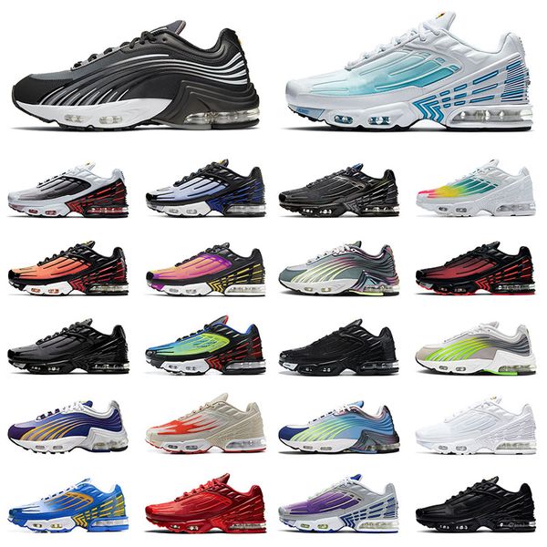 

men women tn 3 plus 2 running trainers shoes radiant red all black laser blue grey sports sneakers tuned iii