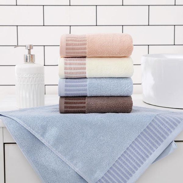 

towel nordic simple pure cotton soft water-absorbing household wiping plain satin face strong absorbent