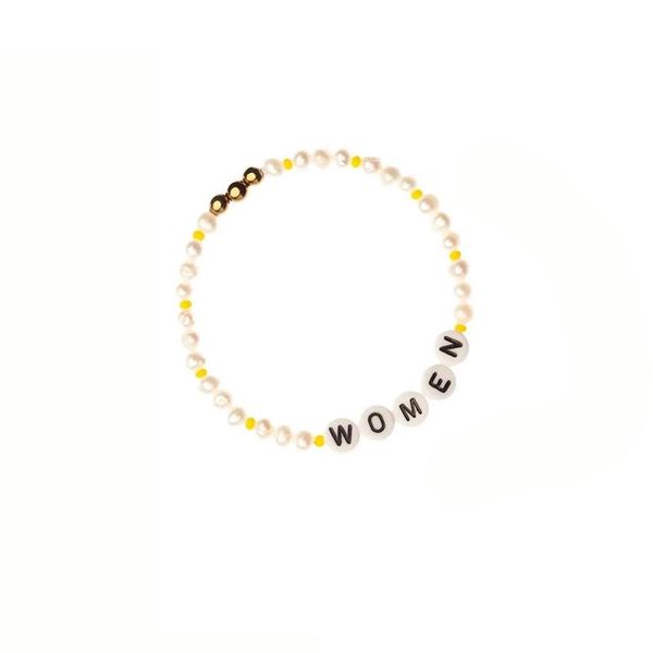 

boho color beaded bracelet real freshwater pearl bangle exquisite trendy jewelry name arm accessories gifts for friends couple charm bracele, Golden;silver