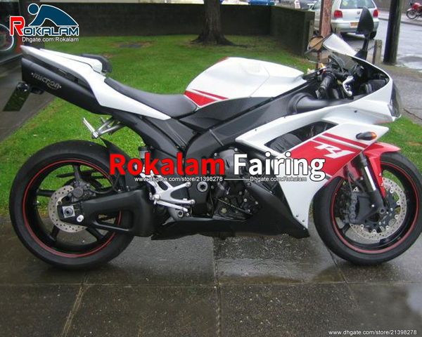 

for yamaha yzf r1 yzf-r1 07 08 body kit yzf1000r1 yzf1000 r1 2007-2008 red white motorbike parts fairings (injection molding)