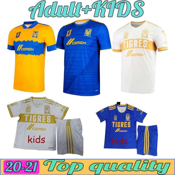 

liga mx 2021 2022 tigres uanl soccer jersey home away 3rd gignac 21 22 finals lopez vargas pizarro football shirt camisetas, Black;yellow